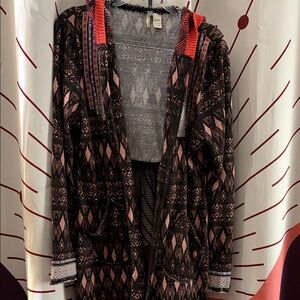Gimmicks by BKE Multicolor Patterned Cardigan